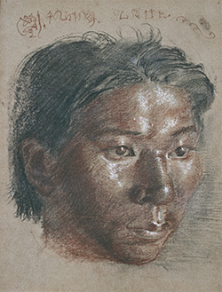 岸田劉生《青年の首》
