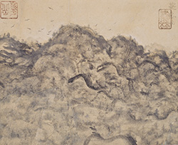 村上華岳《嵒峰秋晩》