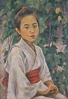 久米桂一郎《夏の少女》 1894年【前後期】